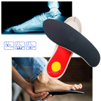 1 Paire de semelles orthopédiques fermes pour pieds plats