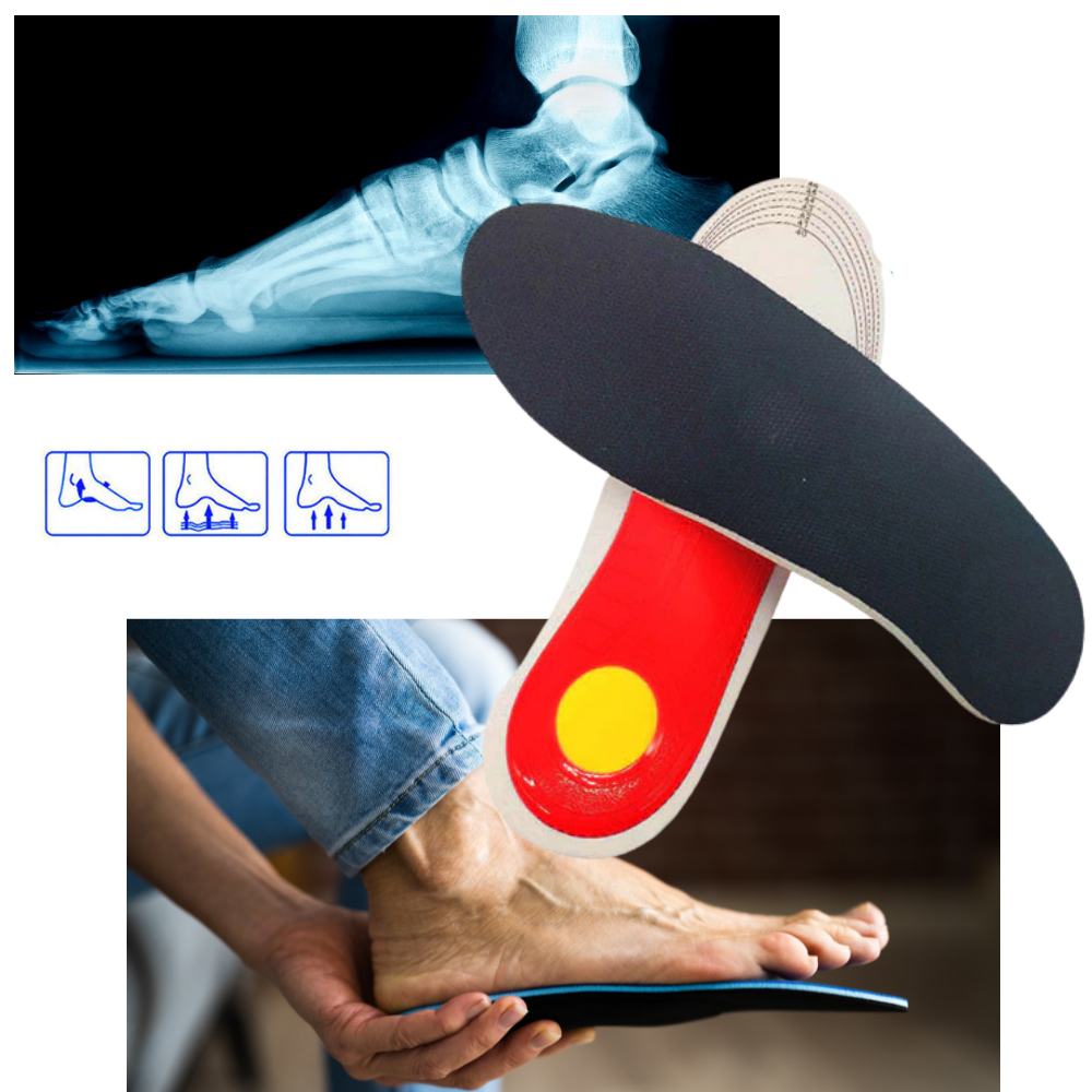 1 Paire de semelles orthopédiques fermes pour pieds plats