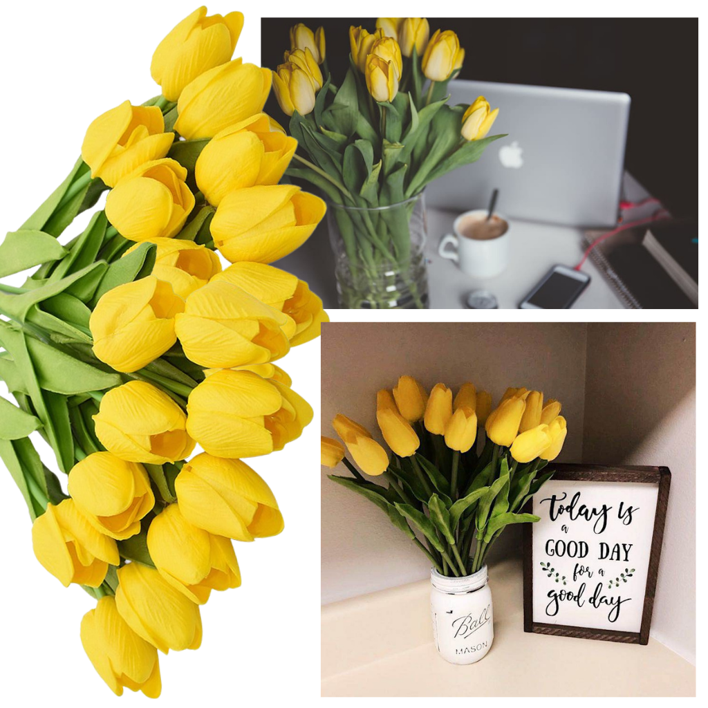 Fleur de tulipe artificielle (10 Pcs)