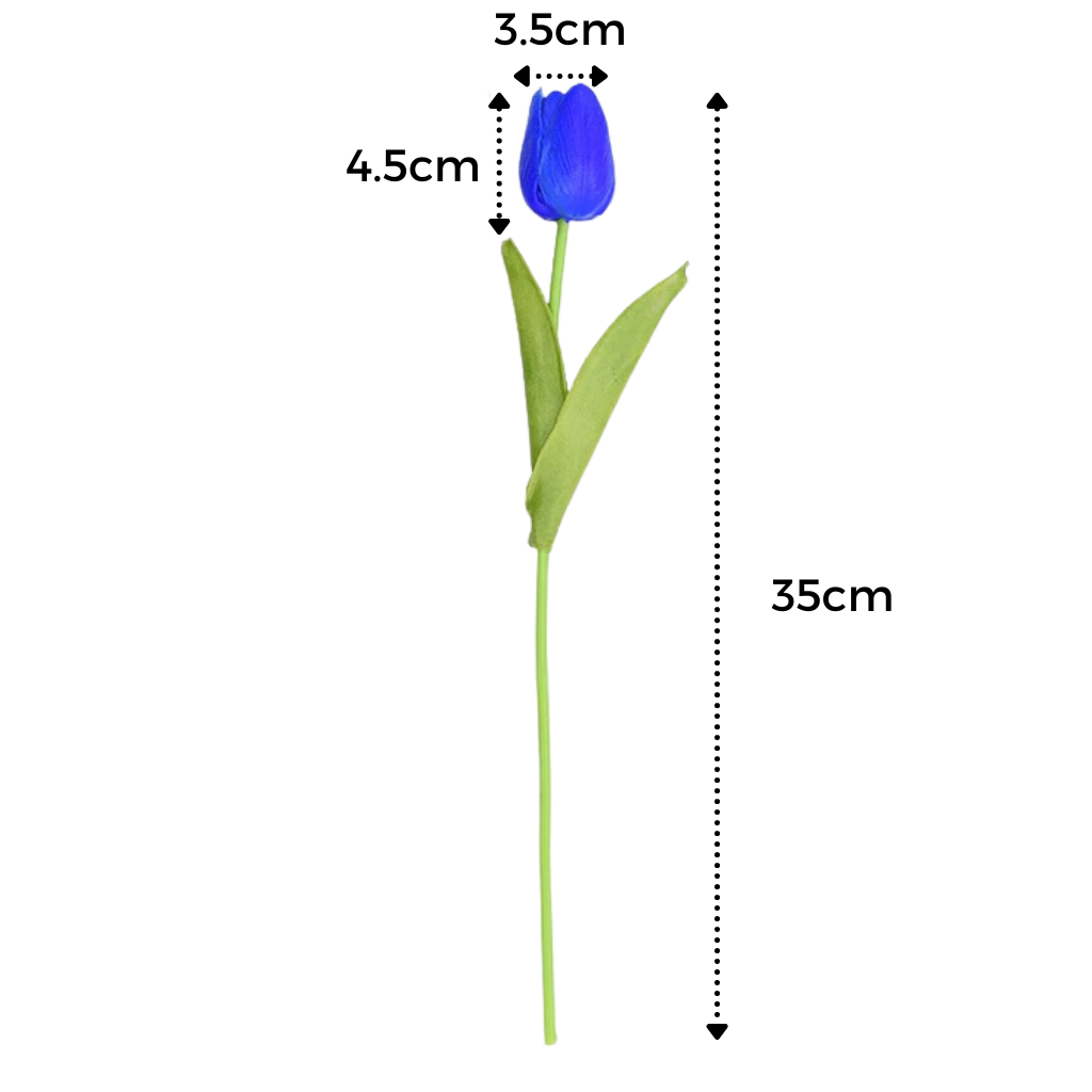 Fleur de tulipe artificielle (10 Pcs)