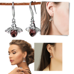 Boucles d'oreilles en forme d'abeille