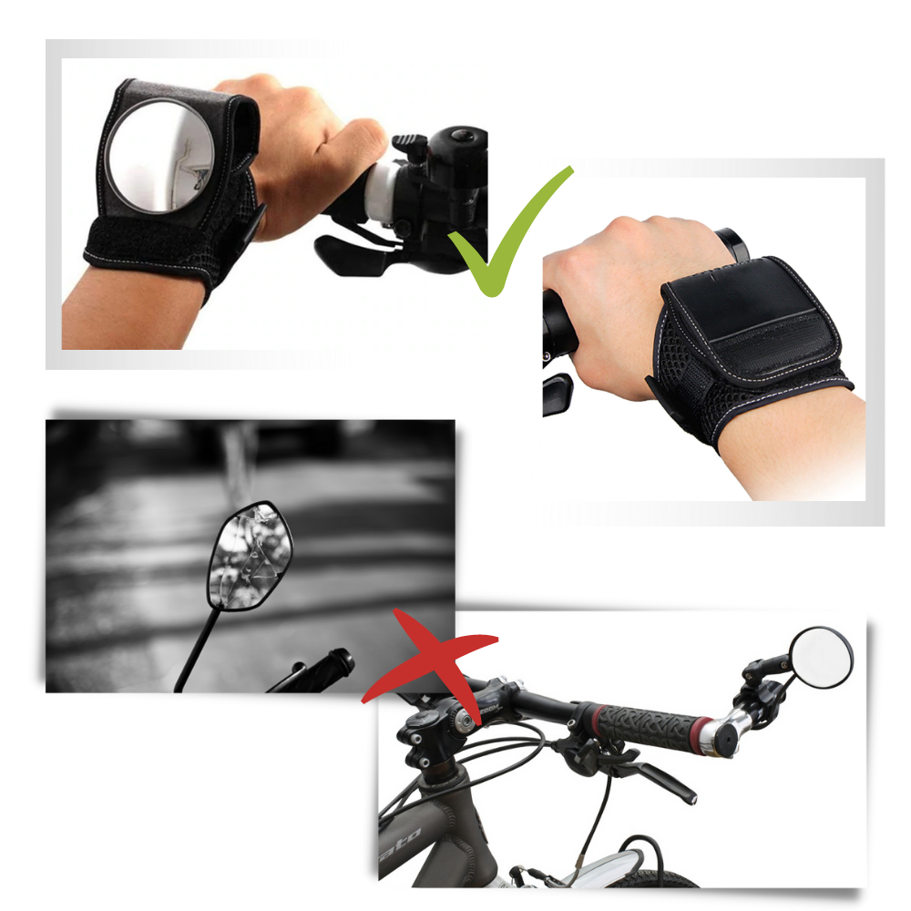 Rétroviseur de poignet pour bicyclette