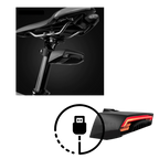 Feu arrière de sécurité pour vélo avec clignotants