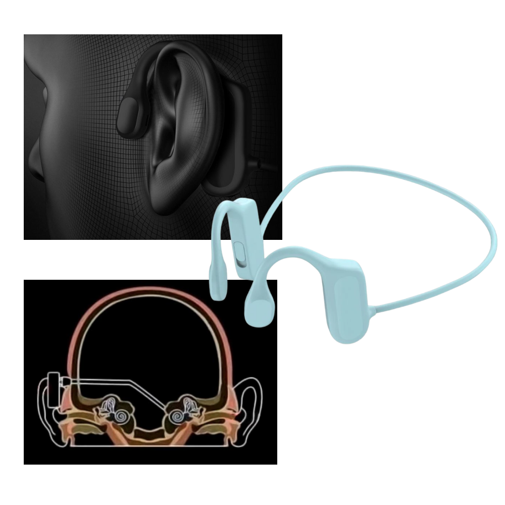 Casque à conduction osseuse