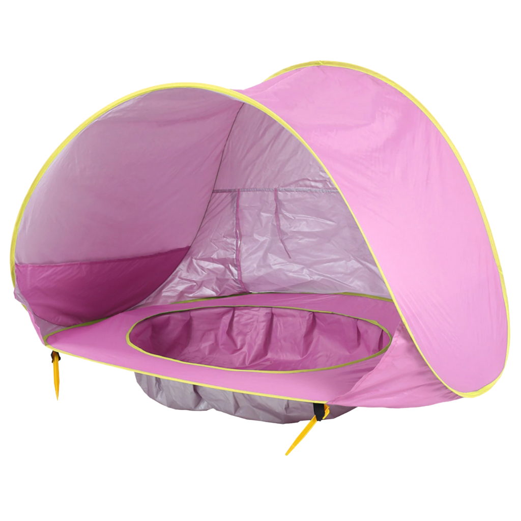 Tente de plage portative pour bébé avec mini-piscine