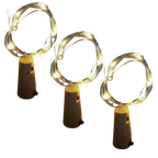 Guirlande lumineuse LED pour bouteille avec bouchon (lot de 3)