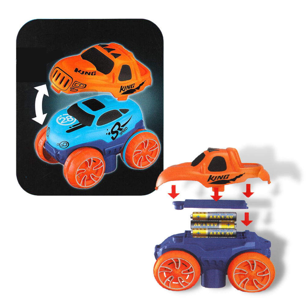 Circuit en Rails flexibles pour voitures