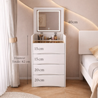 ✨ Prix Direct Usine – Coiffeuse de Luxe 2-en-1 avec Rangement Intelligent