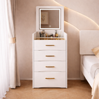 ✨ Prix Direct Usine – Coiffeuse de Luxe 2-en-1 avec Rangement Intelligent