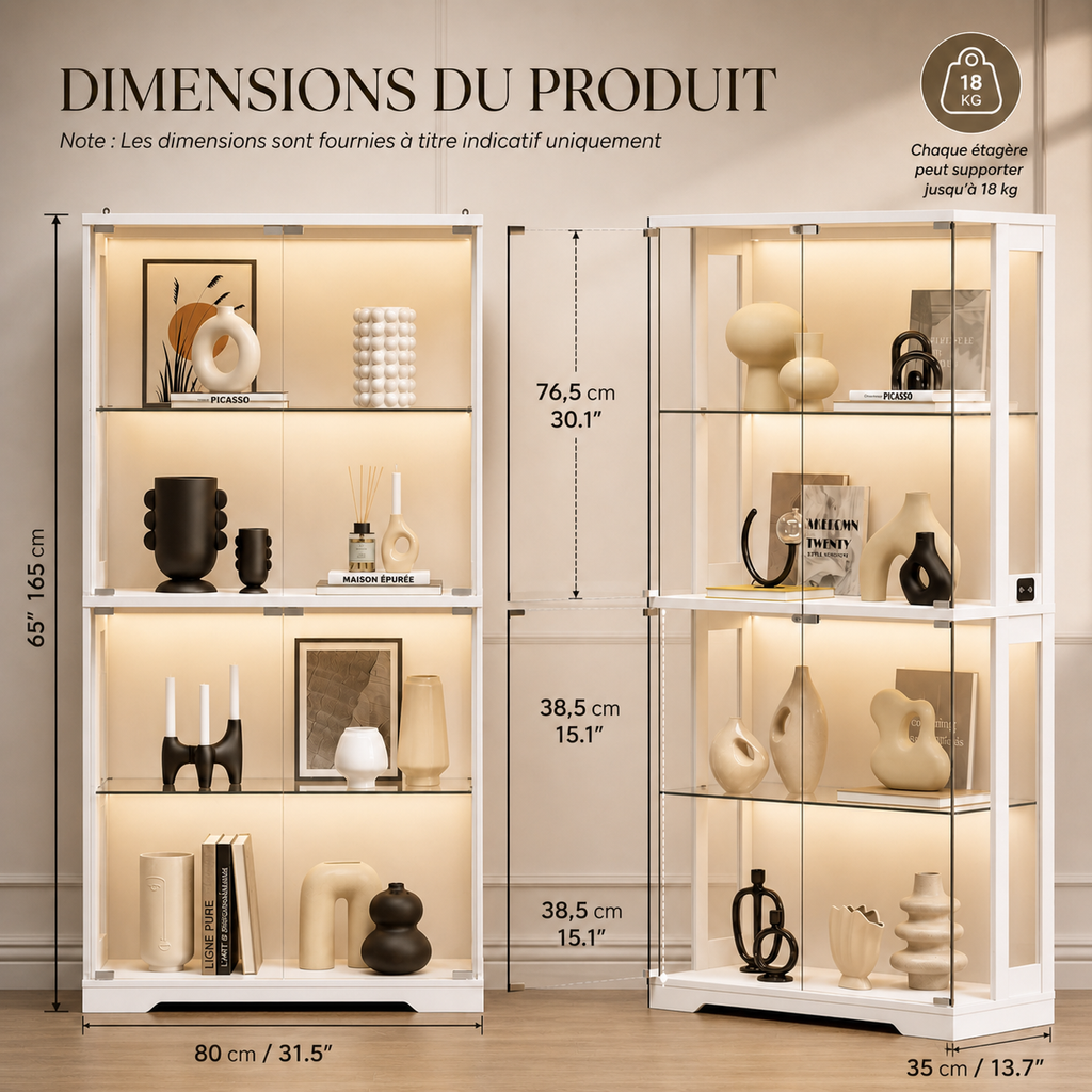 ✨ Prix Direct Usine – Élégance Royale™ Vitrine Luxe en Verre
