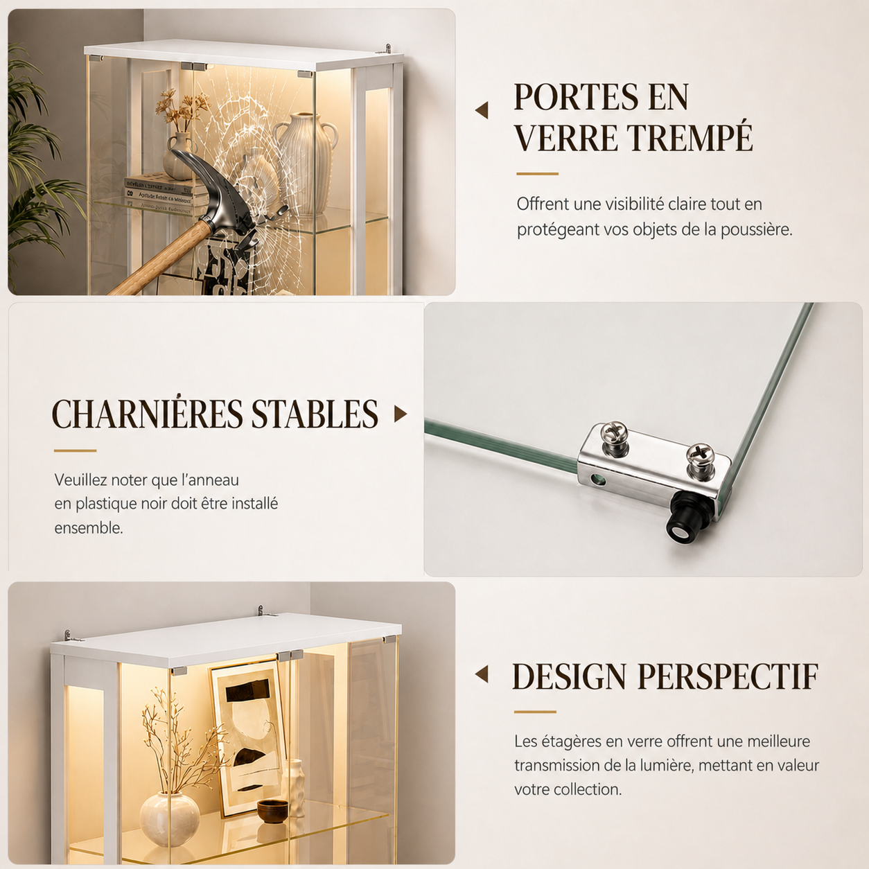 ✨ Prix Direct Usine – Élégance Royale™ Vitrine Luxe en Verre