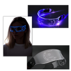 Lunettes avec lumières LED colorées