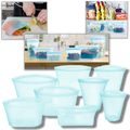 Lot de 8 sacs réutilisables en silicone pour aliments