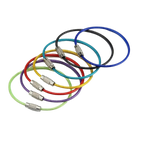 Lot de porte-clés en fil métallique flexible