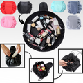 Pochette à maquillage pliable avec cordon de serrage