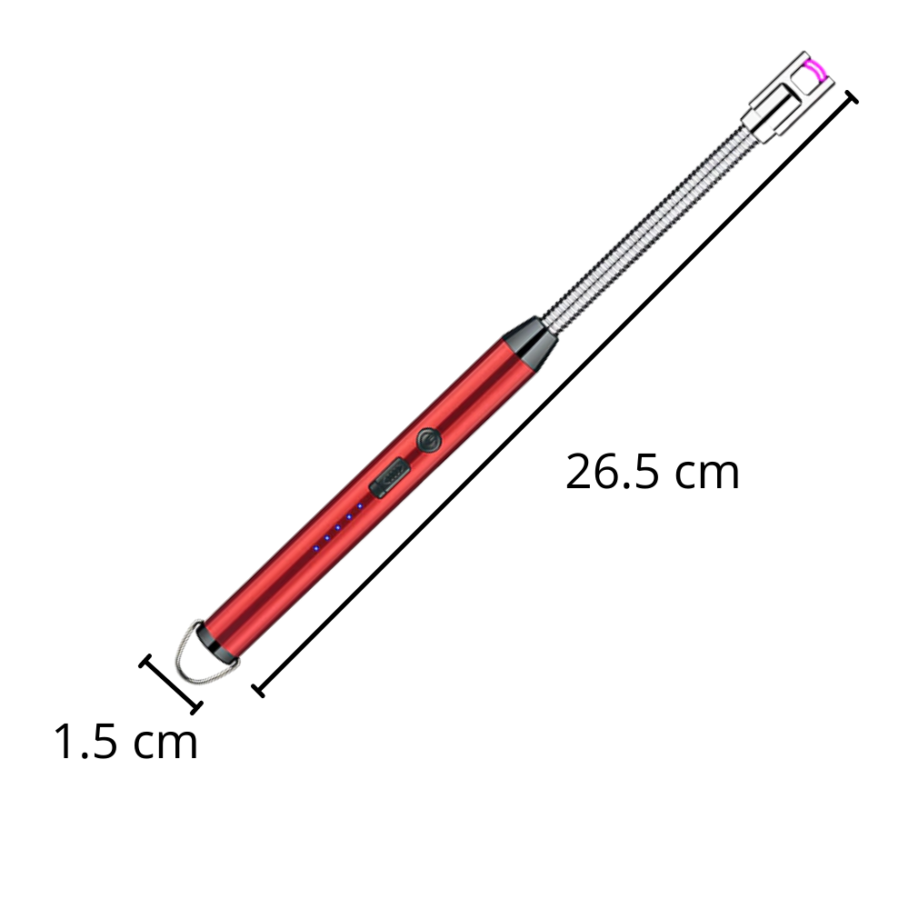 Briquet de cuisine rechargeable et résistant au vent