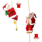 Décoration électrique en forme de Père Noël qui escalade