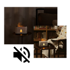 Humidificateur d'air à effet de flammes