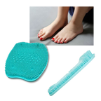 Tapis de douche nettoyant et exfoliant pour le massage des pieds