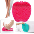 Tapis de douche nettoyant et exfoliant pour le massage des pieds