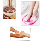 Tapis de douche nettoyant et exfoliant pour le massage des pieds
