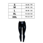 Pantalon en cuir artificiel à taille haute