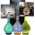 Diffuseur d'huiles essentielles en forme de vase avec le motif des feux d'artifice