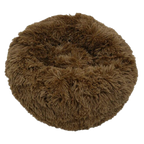 Lit en peluche en forme de donut pour animaux de compagnie