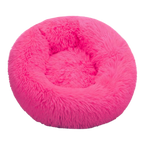 Lit en peluche en forme de donut pour animaux de compagnie