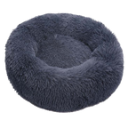 Lit en peluche en forme de donut pour animaux de compagnie
