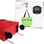 Sac de commission à roulettes pliable 30L