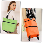 Sac de commission à roulettes pliable 30L