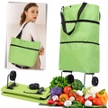 Sac de commission à roulettes pliable 30L