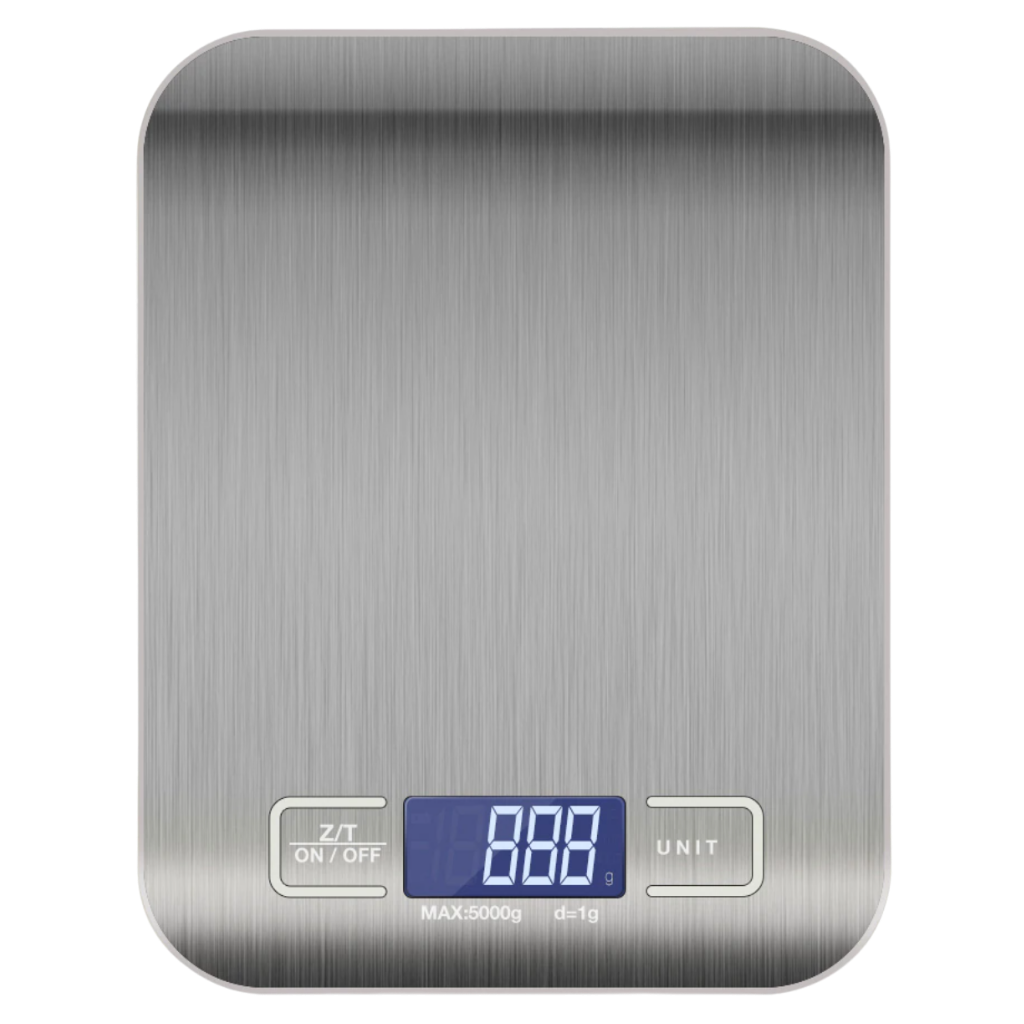 Balance de cuisine numérique LCD en acier inoxydable