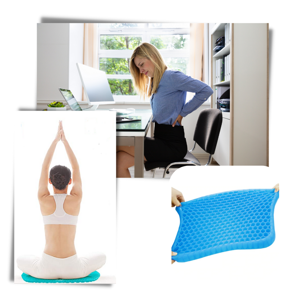 Coussin de siège en gel pour soulager la pression