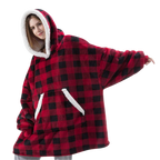 Pull couverture géant à capuche