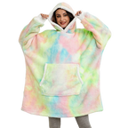 Pull couverture géant à capuche