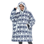Pull couverture géant à capuche