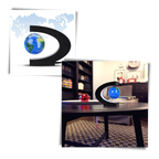 Globe magnétique à LED en lévitation
