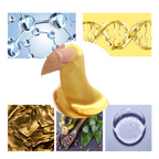 Masque de soin pour les yeux. Solution de collagène à base d'or 24 carats (20 paires de patchs)