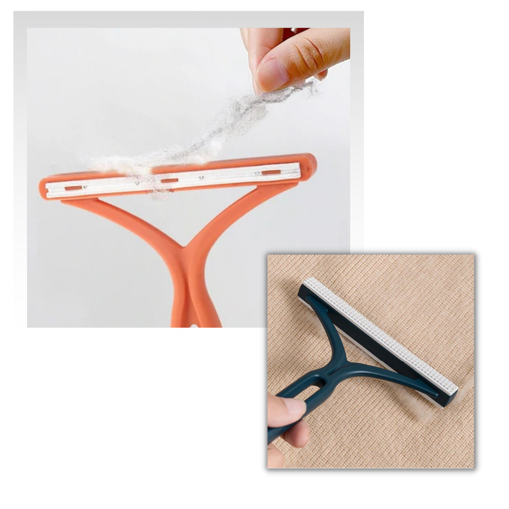 2 pièces de rasoir manuel anti-bouloche à double face pour vêtements
