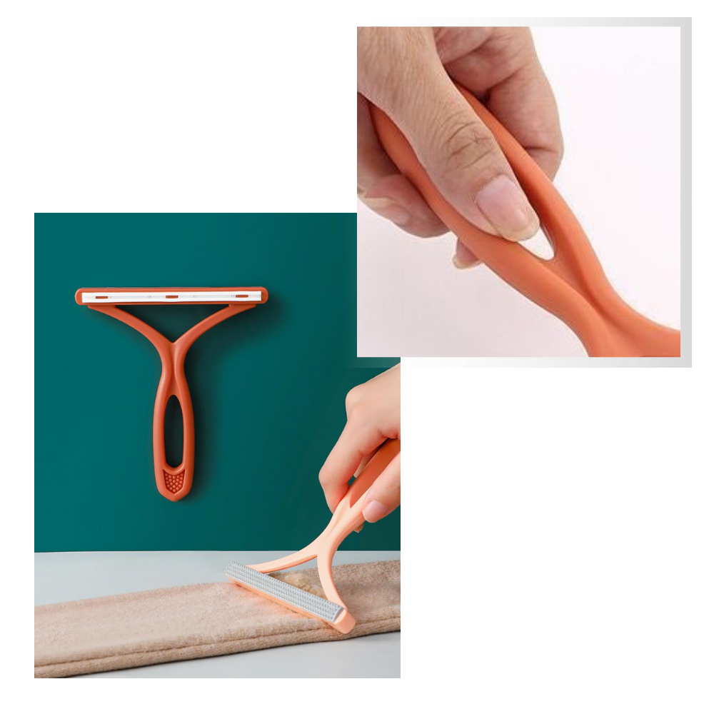 2 pièces de rasoir manuel anti-bouloche à double face pour vêtements