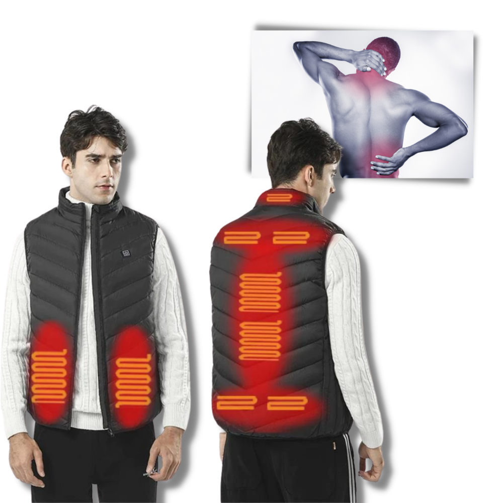 Gilet chauffant unisexe