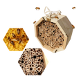 Maison en bois hexagonale pour abeilles