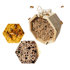 Maison en bois hexagonale pour abeilles
