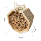 Maison en bois hexagonale pour abeilles