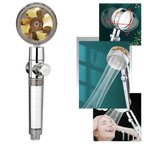 Pommeau de douche à haute pression avec hélice rotative