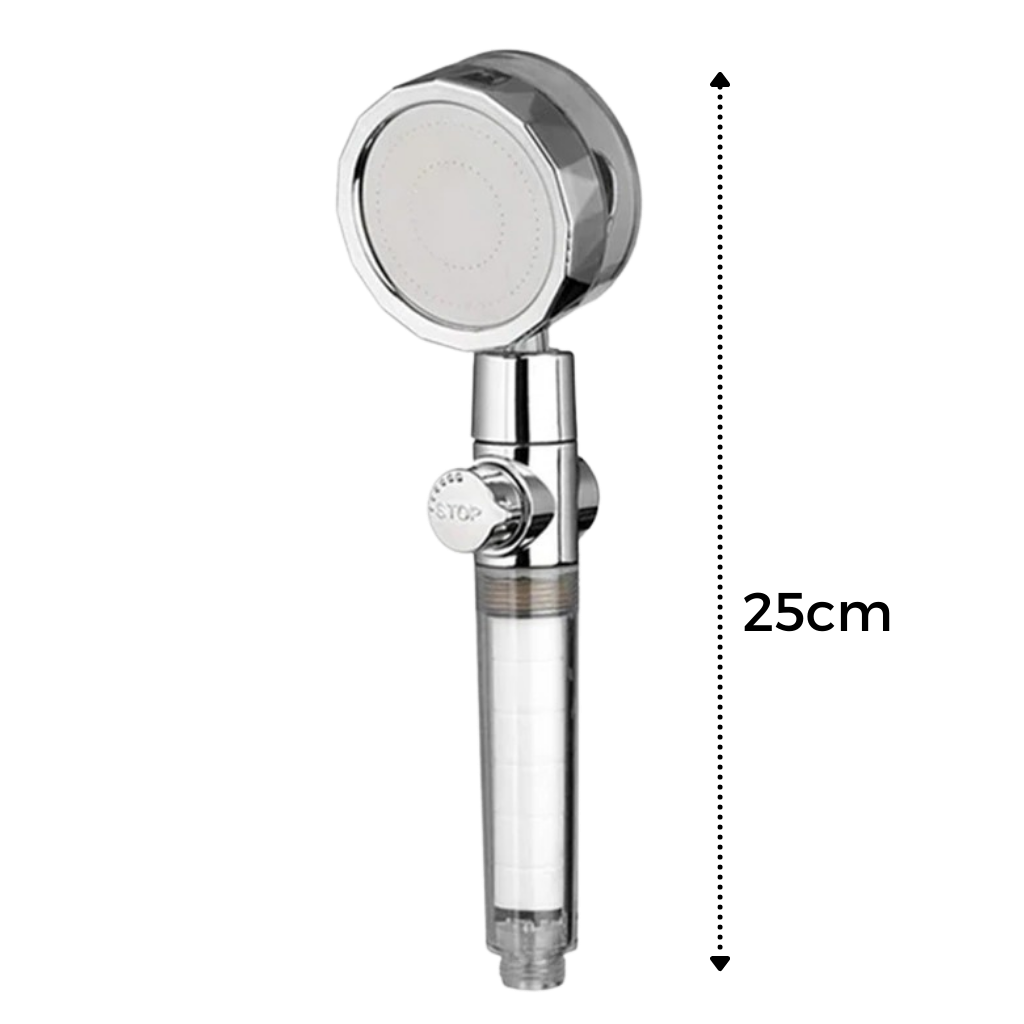 Pommeau de douche à haute pression avec hélice rotative