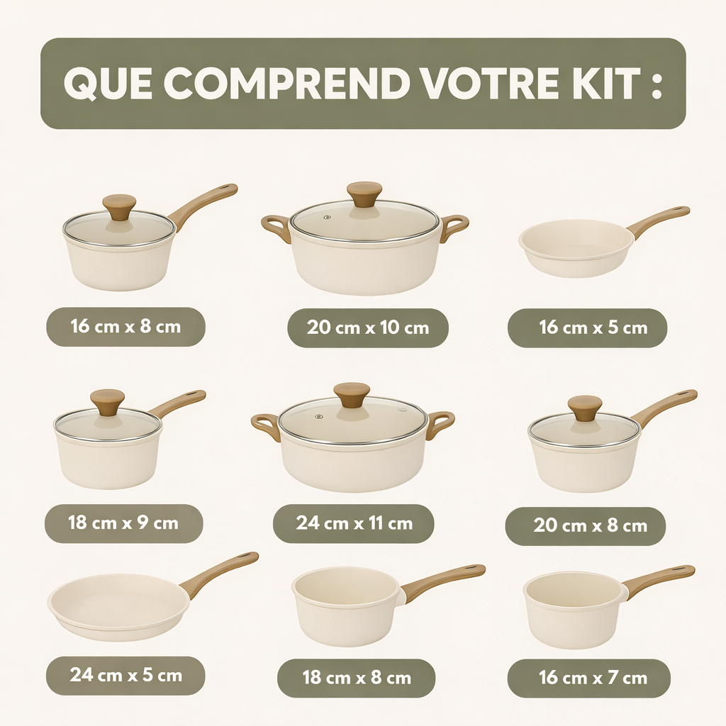 🔥 OFFRE LIMITÉE : 9 Casseroles + 13 Ustensiles Offerts – Derniers Stocks !