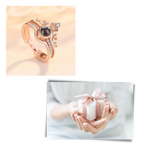 Belle bague "Je t'aime" en 100 langues